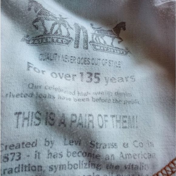 RARE VINTAGE BLANK TAB LEVI'S! So cute! So Hippie , so grunge ! - Picture 3 of 12